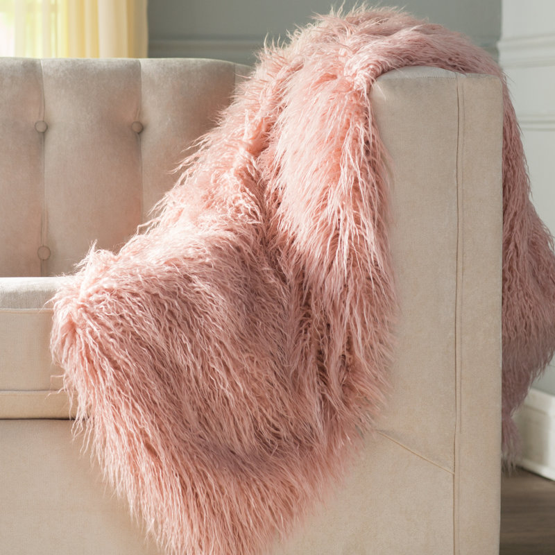 Willa Arlo Interiors Cobbett Faux Fur Throw Blanket & Reviews Wayfair